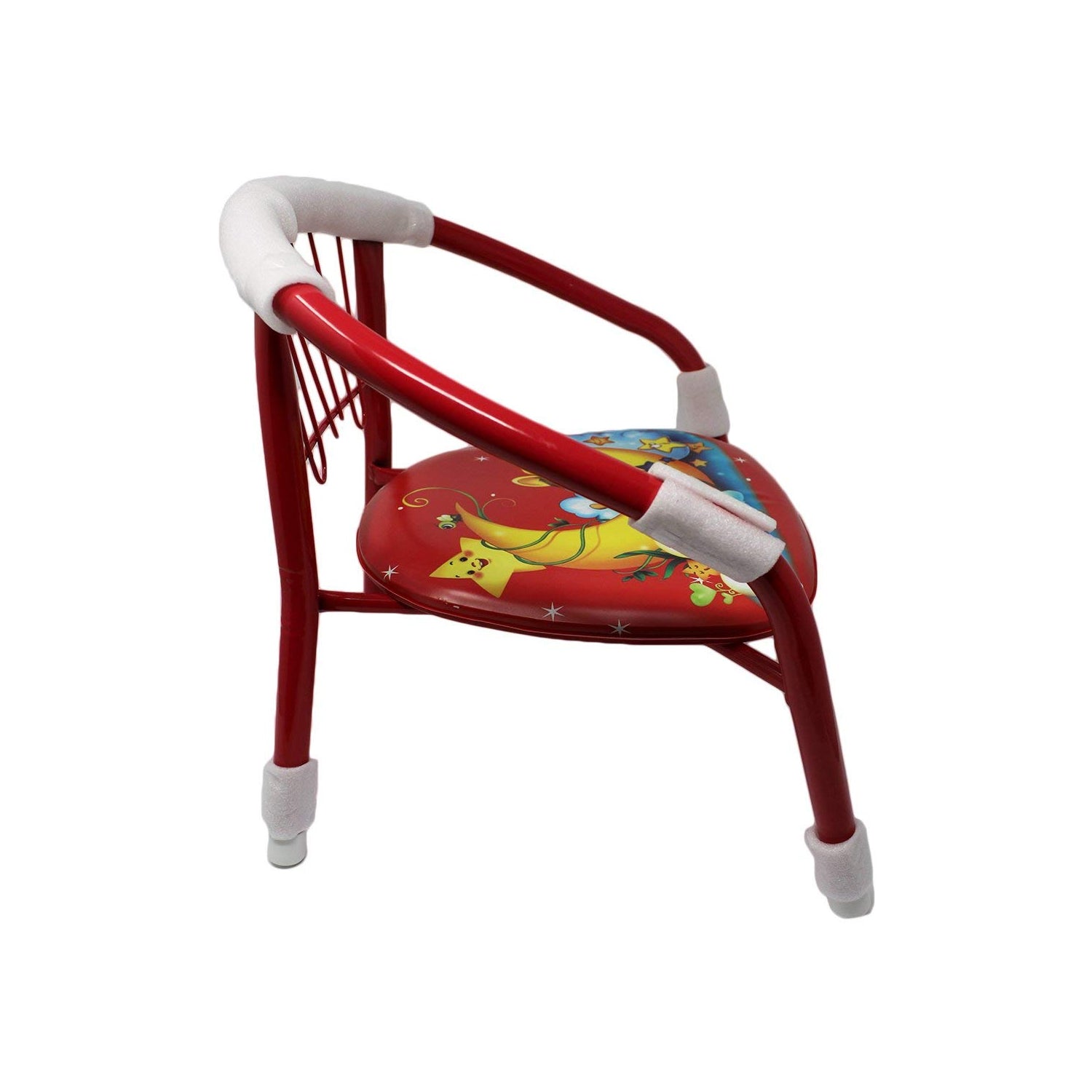 1257 Multicolor Cartoon Design Baby Chair with Metal Backrest Frame & Sound Seated Soft Cushion for kids & Toddlers (MOQ - 4 pcs) DeoDap 1257 Multicolor Cartoon Design Baby Chair with Metal Backrest Frame & Sound Seated Soft Cushion for kids & Toddlers (MOQ - 4 pcs) DeoDap